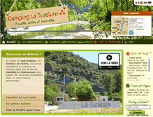 Tablet Screenshot of camping-la-turelure.com